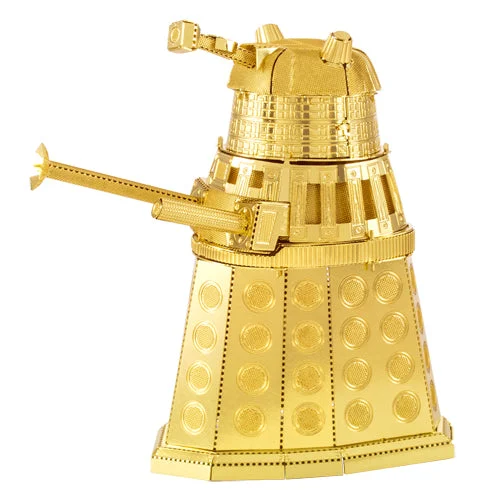Metal Earth: Doctor Who: Gold Dalek 3D Metal Model Kit - Professor Puzzle