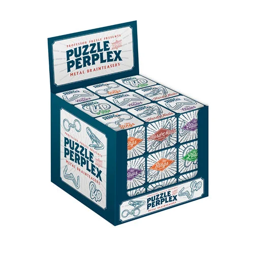 Metal Puzzle Display Assorted (One Supplied) - Professor Puzzle